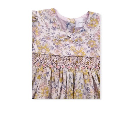 VESTIDO BLANCO FLOREADO 