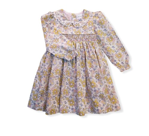 VESTIDO BLANCO FLOREADO 