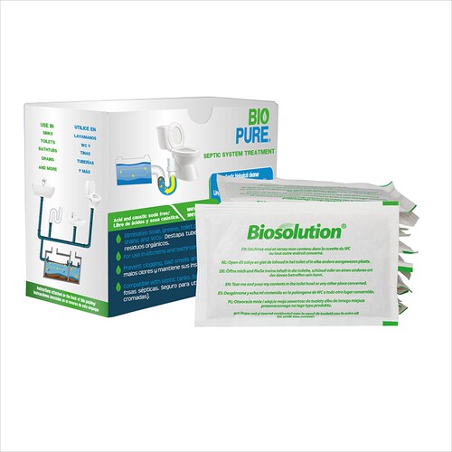 Biopure-Sachets- Tratamiento para fosas sépticas- Fórmula biológica- Ideal para WC, lavamanos, tuberías conectadas a una fosa séptica (27)