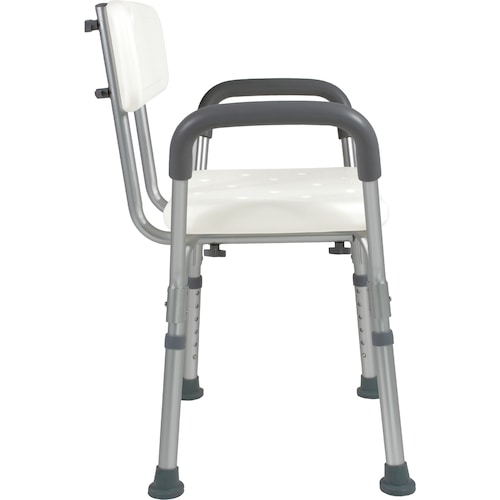 Silla para Baño Ducha Rehabilitacion Respaldo Ajustable Brazos Desmontables Banco Ergonomico