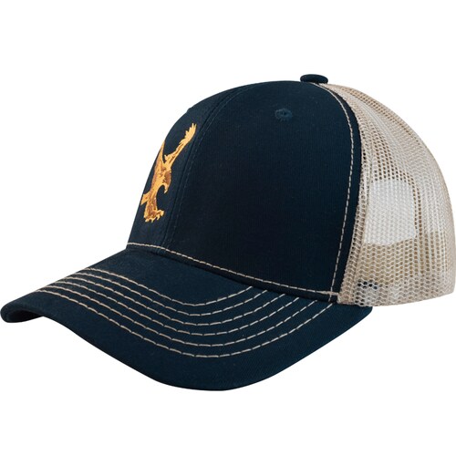 Gorra Wallis C9224146, con malla y ajustador snapback de plástico.