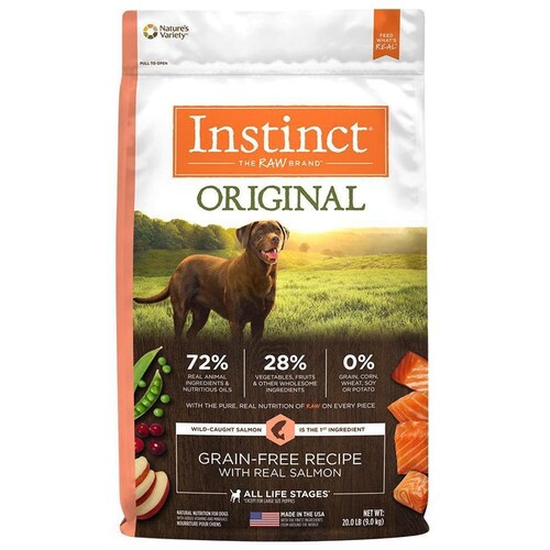 Instinct Original Receta de Salmón 9 kg para Perros.