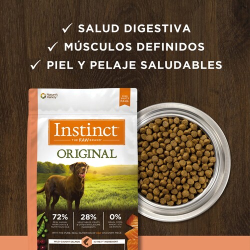 Instinct Original Receta de Salmón 9 kg para Perros.
