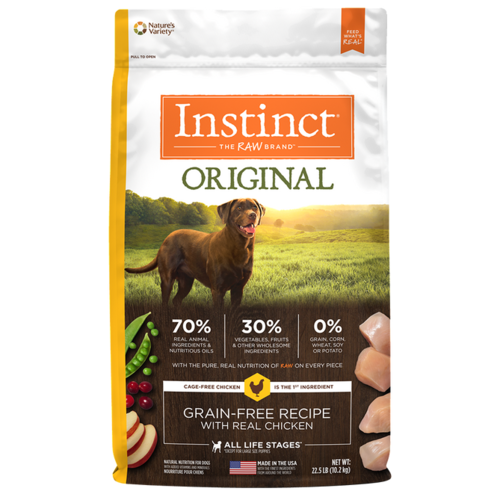 Instinct Original Receta de Pollo 10.2 kg para Perros.