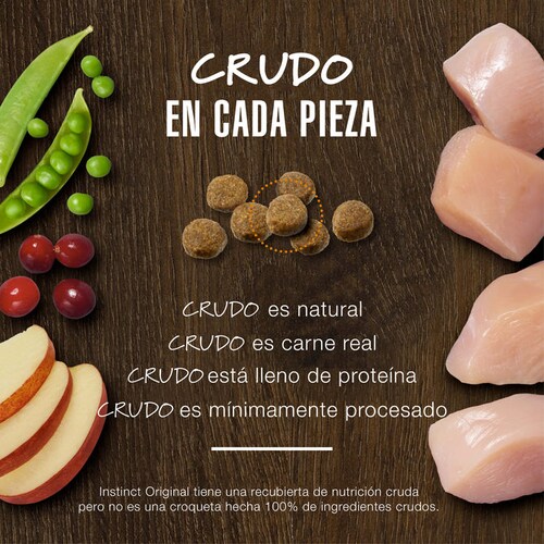 Instinct Original Receta de Pollo 10.2 kg para Perros.