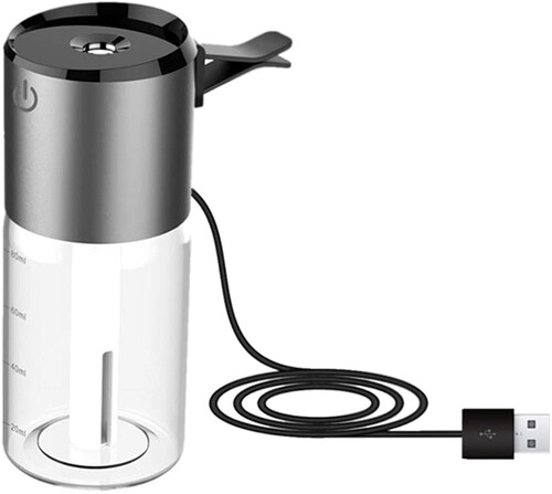 Humidificador sanitizador difusor aromatizador para auto 