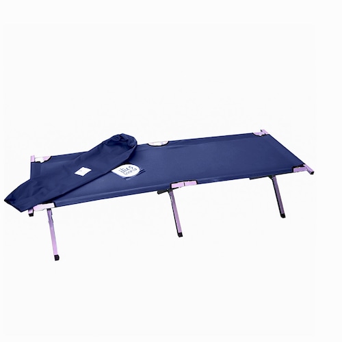 Camastro Plegable Camping, Cama Para Exterior Tipo Militar Azul Marino