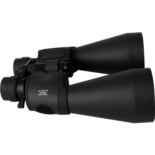 Binocular con zoom 12-45 x 70 mm.