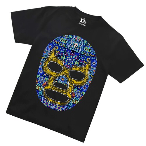AxoloTee Playera Caballero- Luchador Huichol