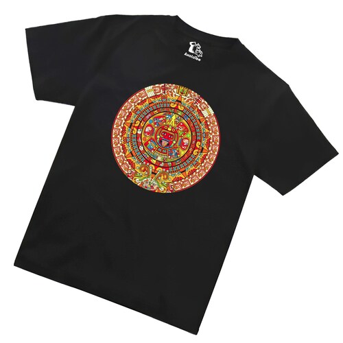 AxoloTee Playera Caballero - Calendario Azteca.