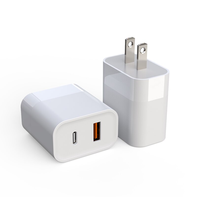 CARGADOR DE PARED DUAL USB Y TIPO C PD CARGA RAPIDA 30W