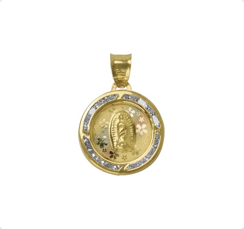 Medalla Virgen De Guadalupe VAROURO Oro 10k 1gr + Cadena De Regalo.