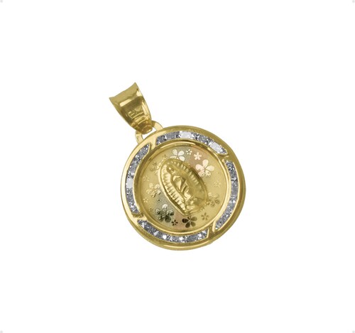Medalla Virgen De Guadalupe VAROURO Oro 10k 1gr + Cadena De Regalo.