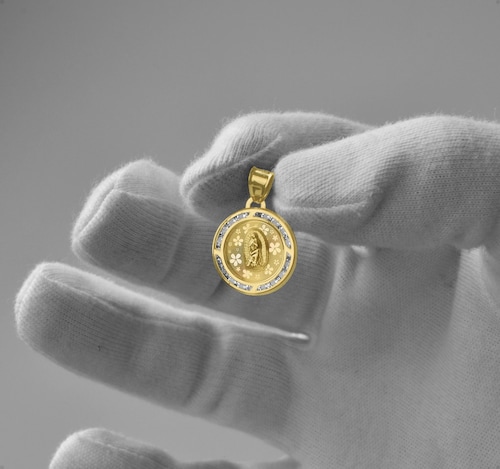 Medalla Virgen De Guadalupe VAROURO Oro 10k 1gr + Cadena De Regalo.