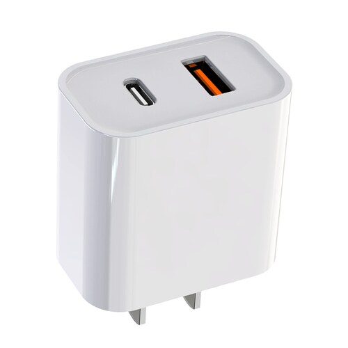Cargador De Pared Dual Usb Y Tipo C Pd Carga Rapida 20w