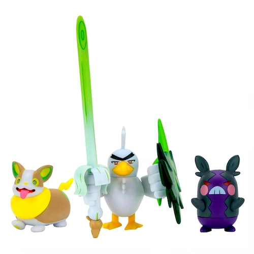 Pokemón Sirfetch,d + Morpeko (Hangry Mode) + Yamper