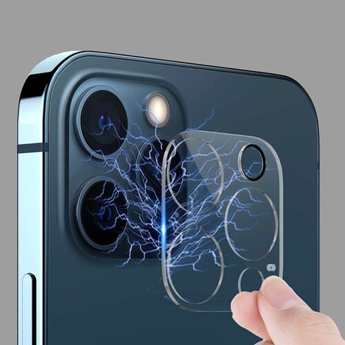 Protector de  Pantalla + Protector de Cámara Trasera para iPhone 13 Pro de Vidrio Templado