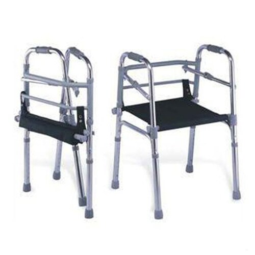 Andadera aluminio Plata con asiento plegable MI