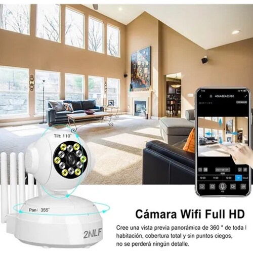 Cámara De Seguridad Wifi Con Alarma Detección De Movimien