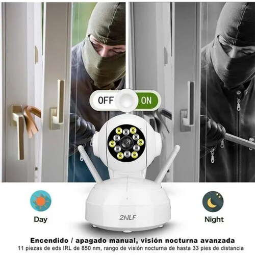 Cámara De Seguridad Wifi Con Alarma Detección De Movimien