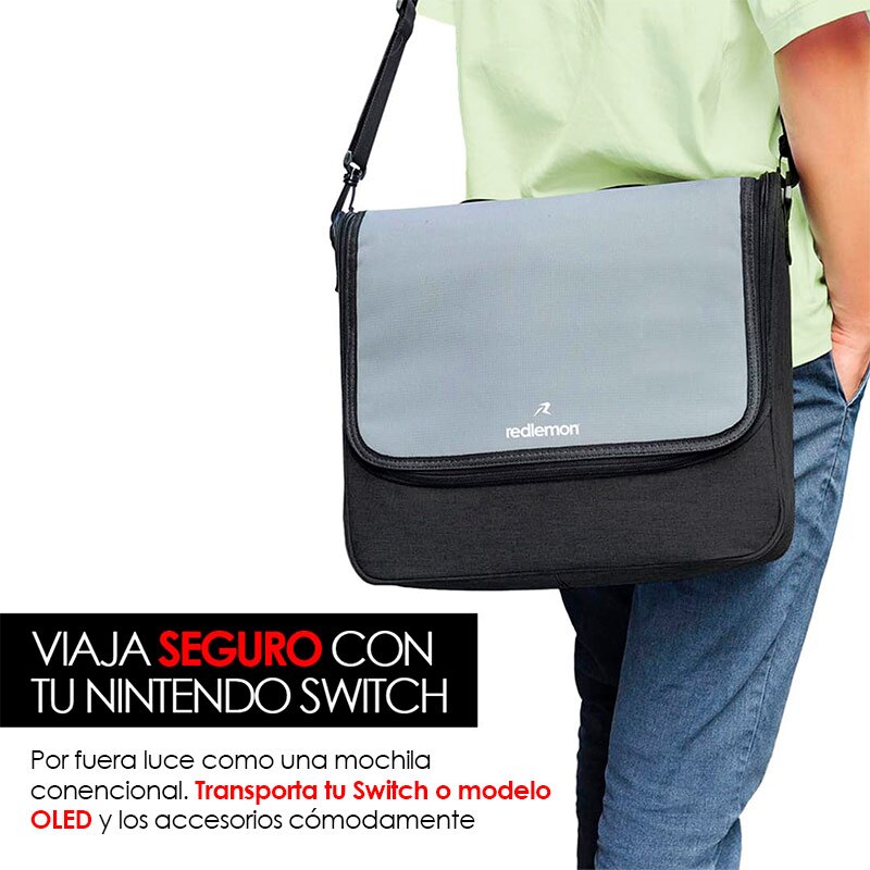 Mochila Nintendo Switch Funda para Viaje Con Correa