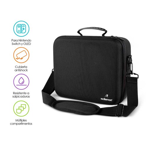 Estuche Rígido para Nintendo Switch Funda de Viaje Redlemon