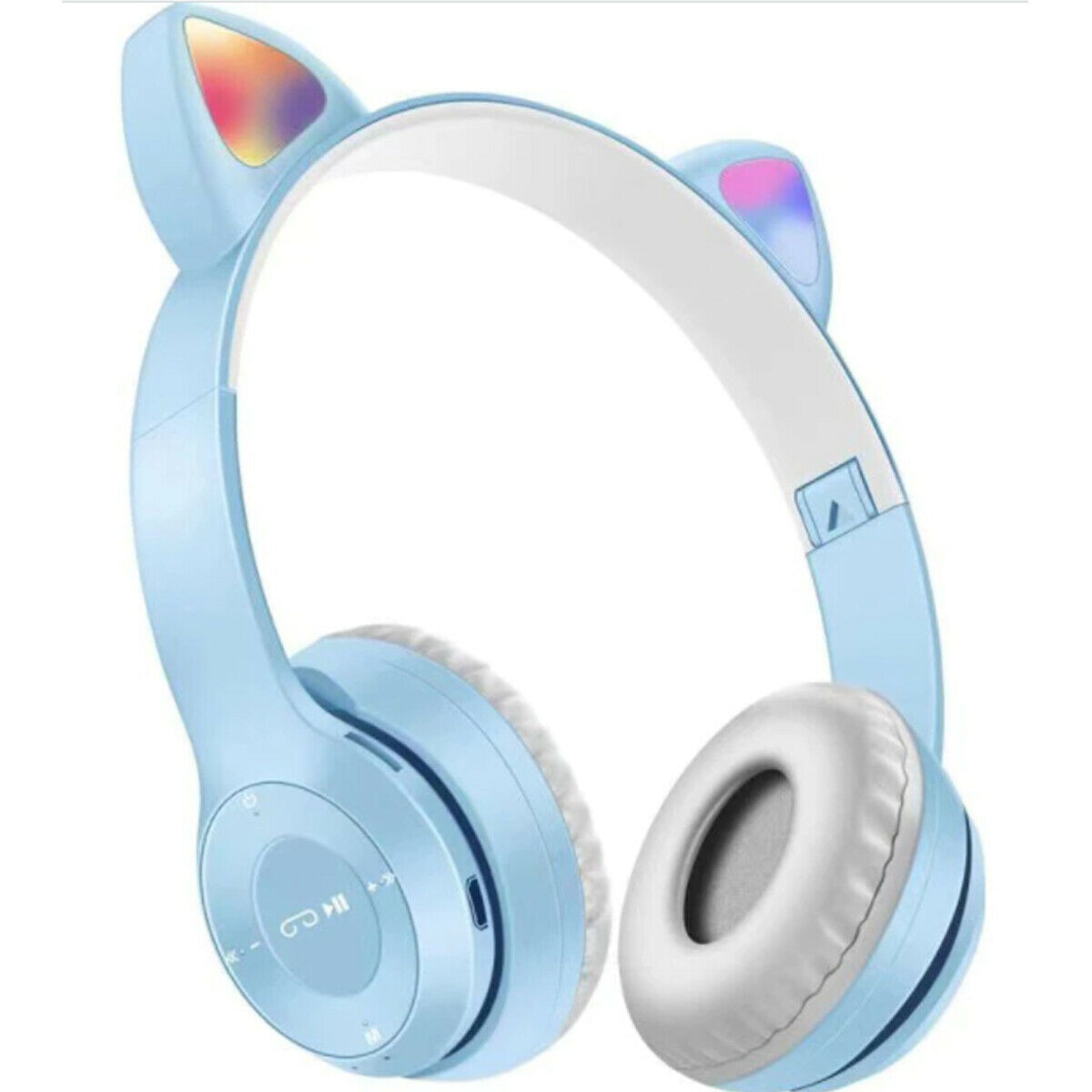 Audifonos Gatita Bluetooth 7 Luces Rgb Fashion Cool