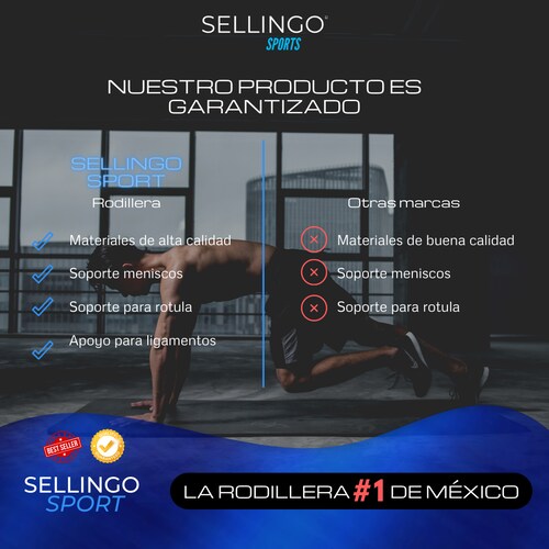 Rodillera Sellingo Deportiva De Neopreno, Lesiones, Ortopedica 