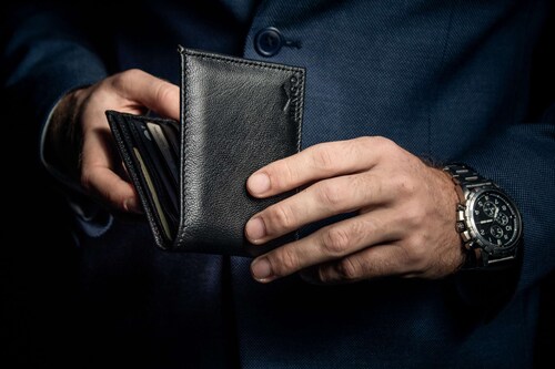 Cartera de piel para caballero MINGO | Billetera para hombre