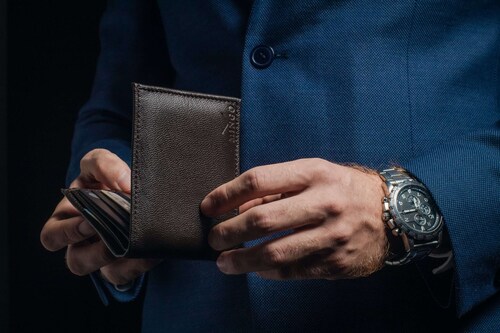 Cartera de piel para caballero MINGO | Billetera para hombre