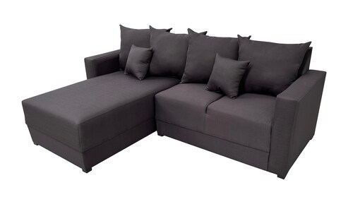 Sala Esquinera Lombar Gris Oxford Tela importacion Pisa- 220x160 cm, El Bazar Store