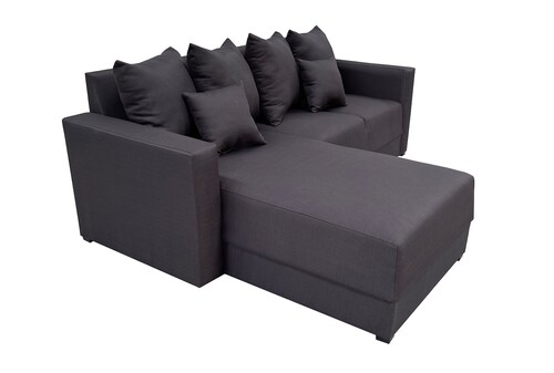 Sala Esquinera Lombar Gris Oxford Tela importacion Pisa- 220x160 cm, El Bazar Store