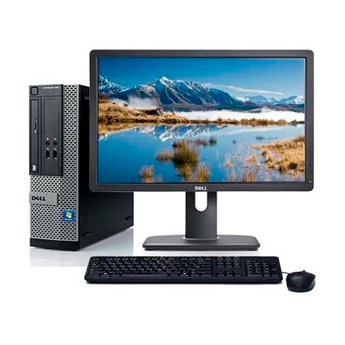 COMPUTADORA DELL SFF CORE I5 4TA Generación RAM 8GB Ddr3 Disco duro de 500gb Monitor 22" (Reacondicionado) 