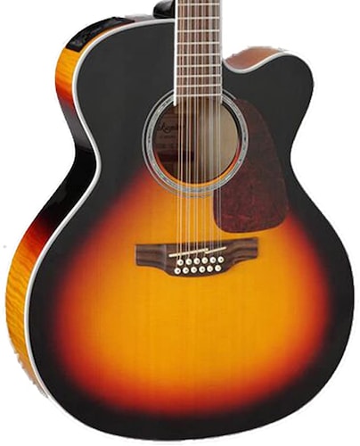 Guitarra  Electroacústica 12 Cuerdas Takamine Sunburst Jumbo GJ72CE-12 BSB