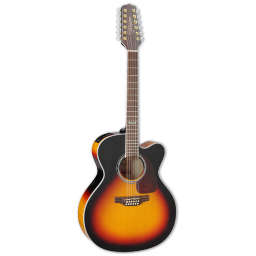 Guitarra  Electroacústica 12 Cuerdas Takamine Sunburst Jumbo GJ72CE-12 BSB