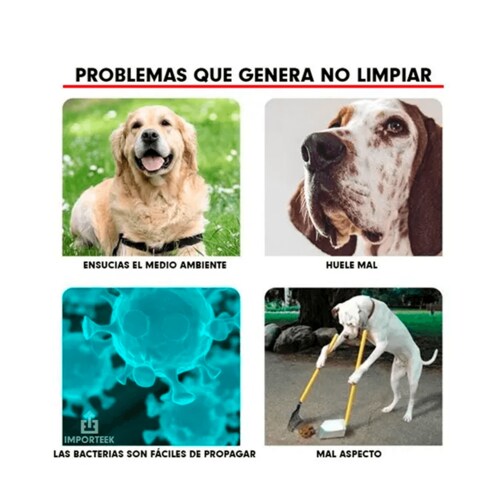 Recogedor De Heces Popo De Perros Gatos Mascotas Recolector De Heces Portátil Higiene Y Limpieza Color Surtido