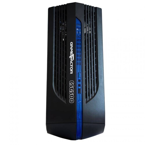 Gabinete Gamer Game Factor Csg-500 Atx Negro/Azul