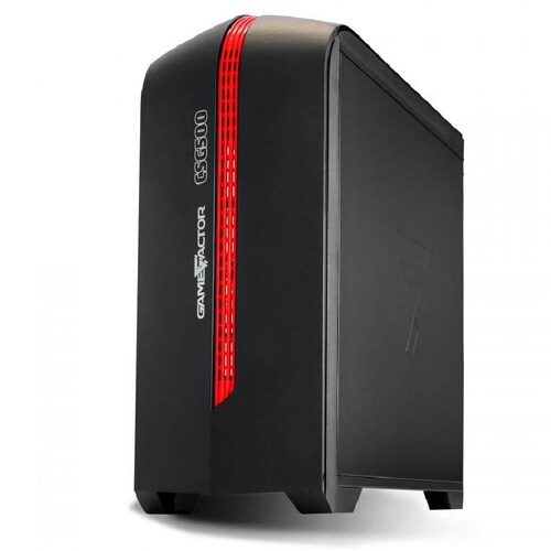 Gabinete Gamer Game Factor Csg-500 Atx Negro/Azul