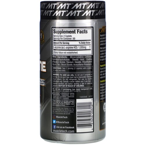 MuscleTech Platinum 100% Arginine 