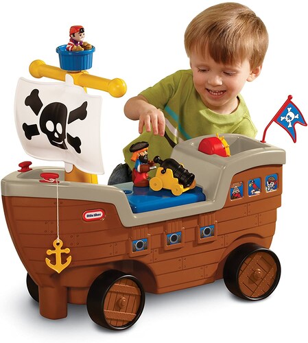 Little Tikes Play 'n Scoot Barco Pirata Sonidos Y Accesorios