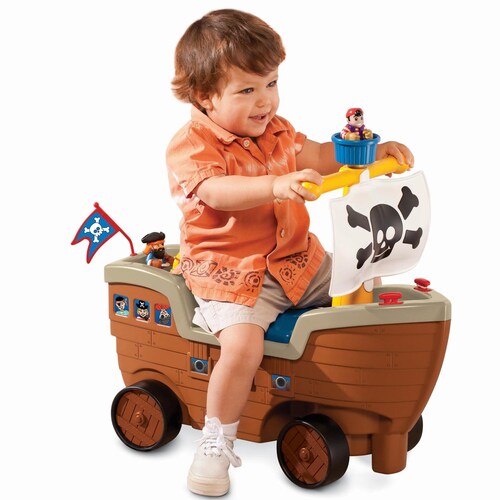 Little Tikes Play 'n Scoot Barco Pirata Sonidos Y Accesorios