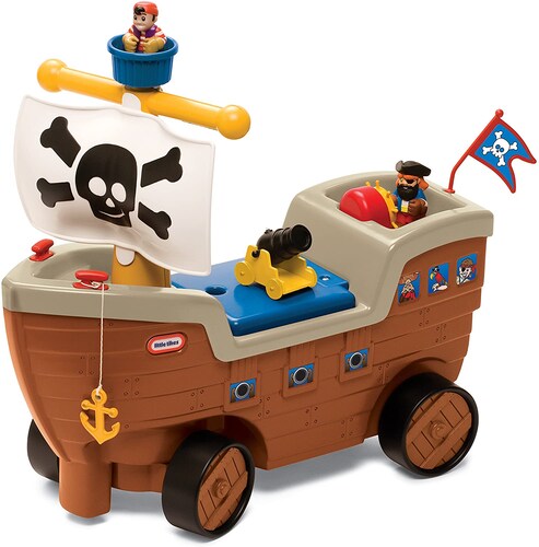 Little Tikes Play 'n Scoot Barco Pirata Sonidos Y Accesorios