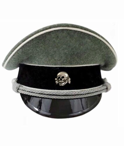 Gorra Militar Kepi Oficial Alto Rango Con Insignias Metalicas de Coleccion