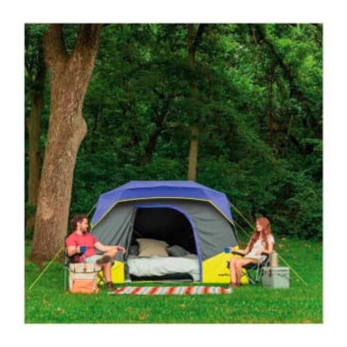 Tienda Para Acampar Instantánea Campvalley Tipo Cabaña Para 6 Personas