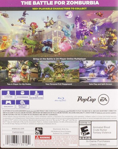 Ps4 Plants Vs Zombies Garden Warfare 2 PlayStation 4