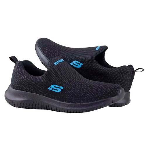 TENIS PARA EJERCICIO COMODOS SUELA LIGERA 110 NEGRO CIELO