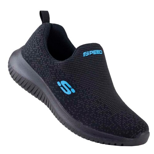 TENIS PARA EJERCICIO COMODOS SUELA LIGERA 110 NEGRO CIELO