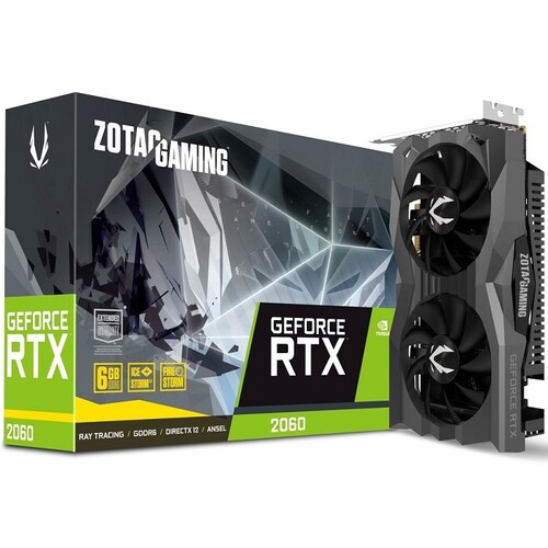 Tarjeta De Video Nvidia ZOTAC RTX 2060 GDDR6 GeForce 6GB ZT-T20600H-10M