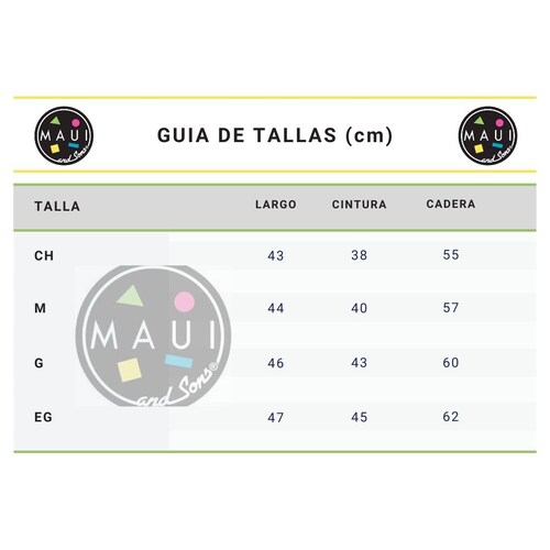 TRAJE DE BAÑO HOMBRE MARCA MAUI AND SONS 