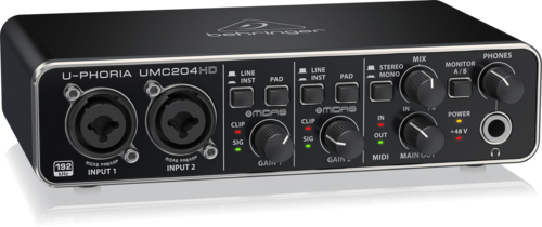 Behringer UMC-204HD Interfase De Audio 2x4